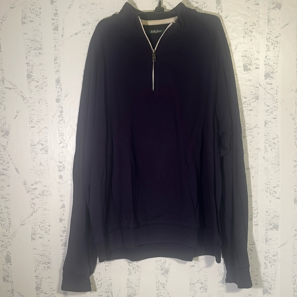 Bobby Jones Size XXL Navy Quarter-Zip Cotton Pullover